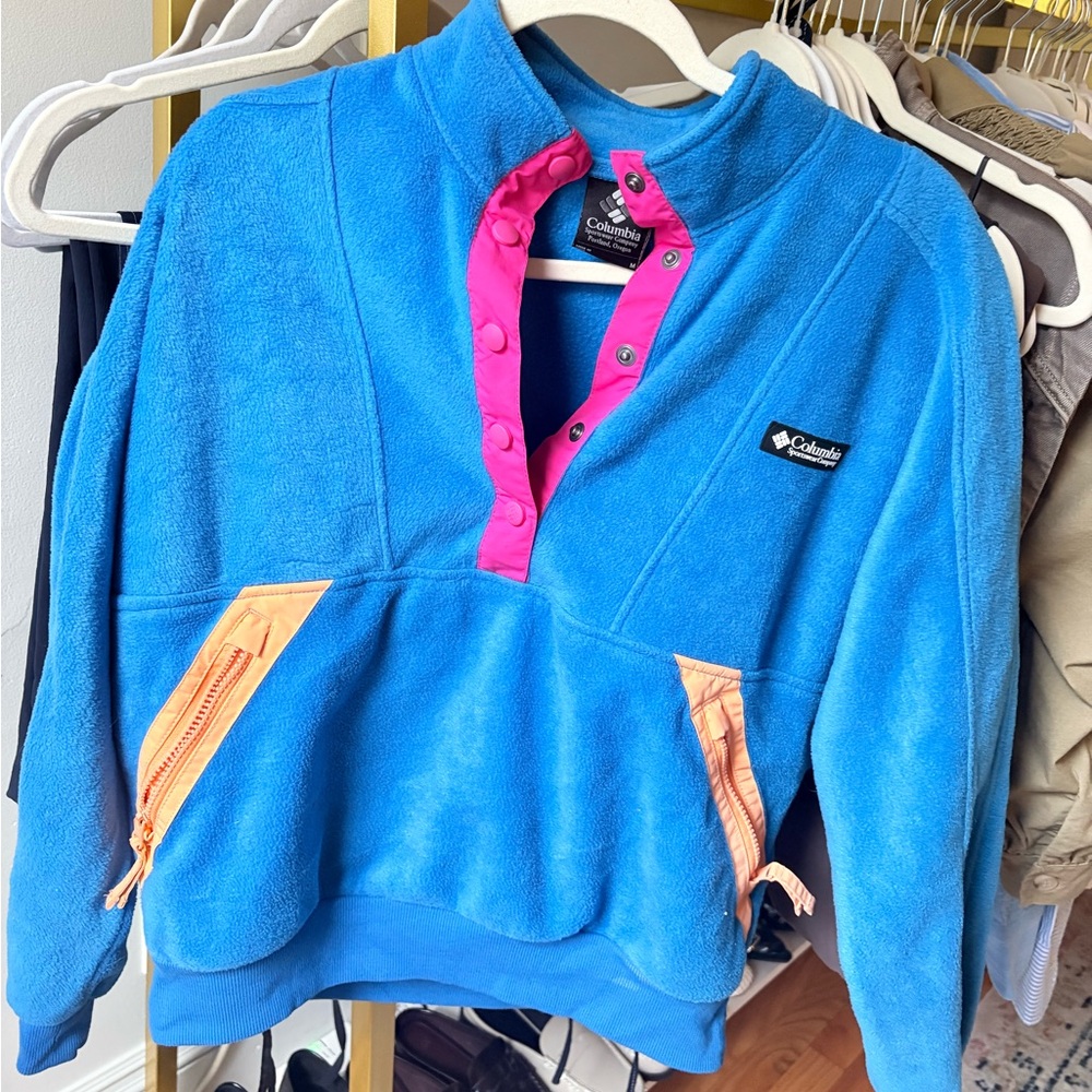 COLUMBIA FLEECE BUTTON UP